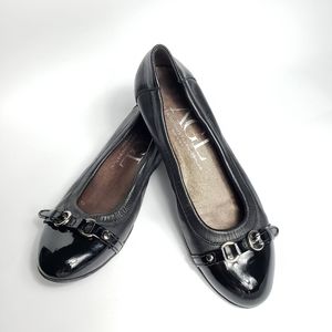 AGL balck Captoe ballet flats